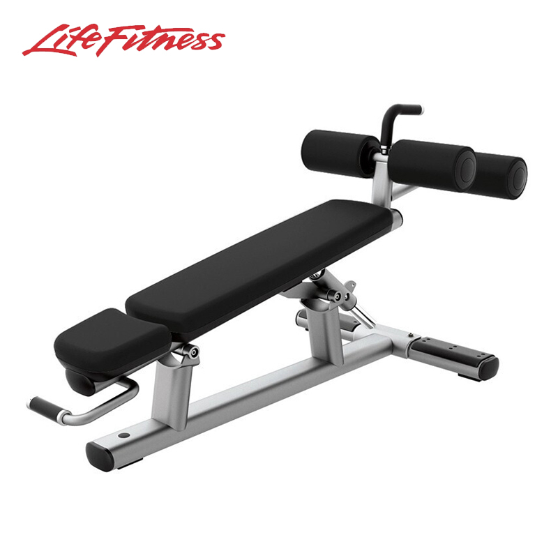 LifeFitness 力健 可調(diào)節(jié)下斜推舉 腹肌練習(xí)椅 白金色